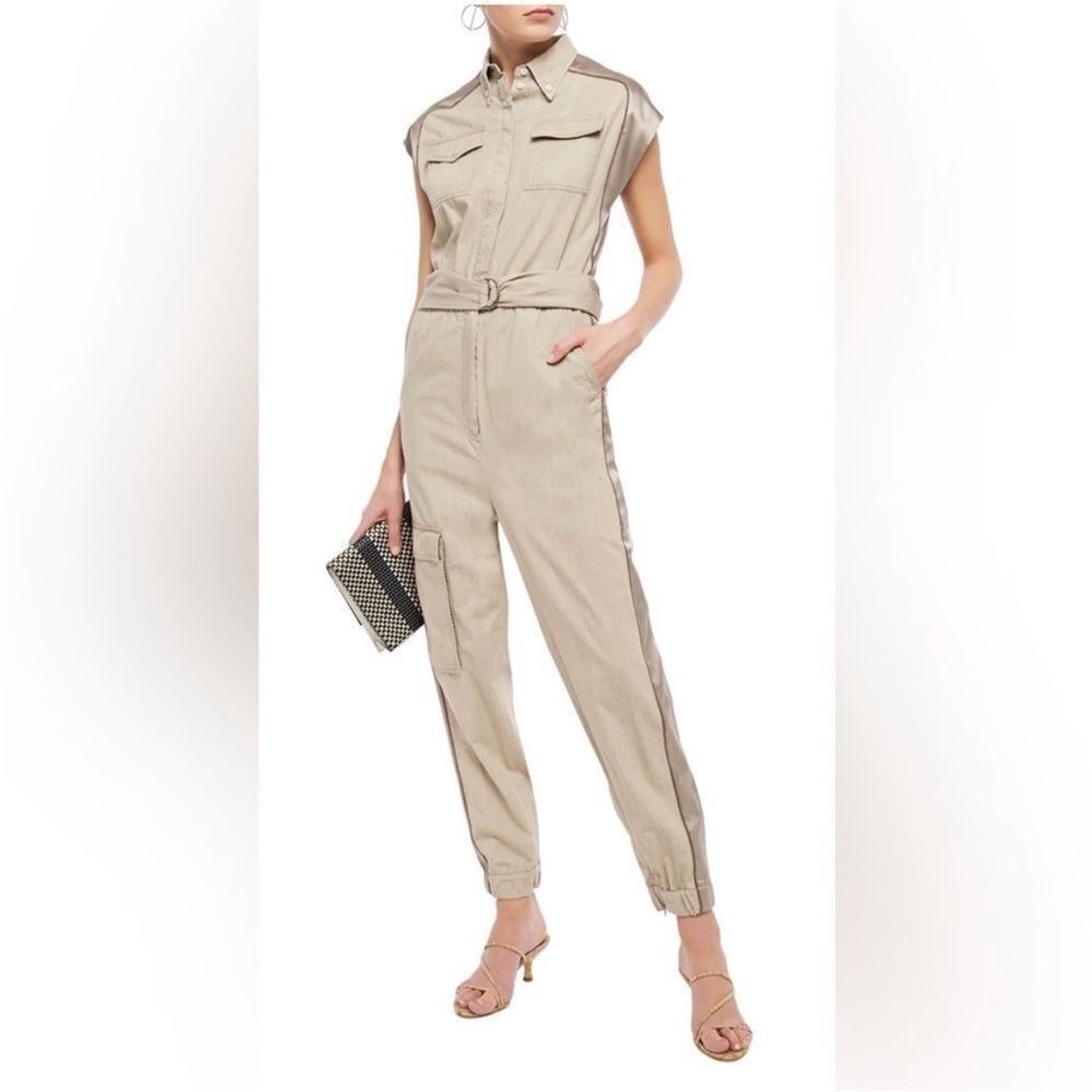 Brunello Cucinelli Stylish Beige Jumpsuit, M